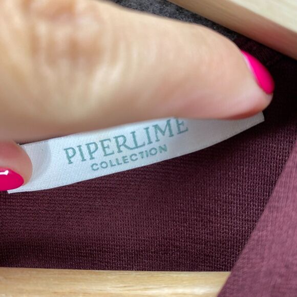 Piperlime Blouse Women S Small Red Sleeveless Hook & Eye Sequin Pockets Rayon - Picture 8 of 10